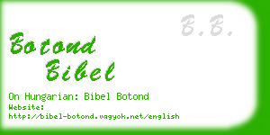 botond bibel business card